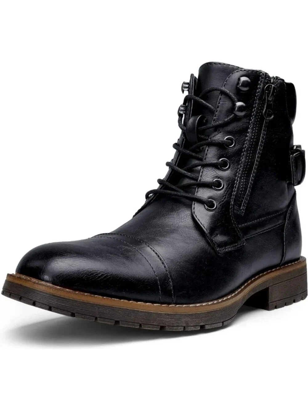 Stylish Men's Motorcycle Combat Boots | Casual Durable Footwear for Adventurers